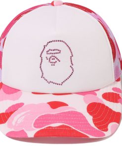 ABC CAMO CRYSTAL STONE MESH CAP LADIES