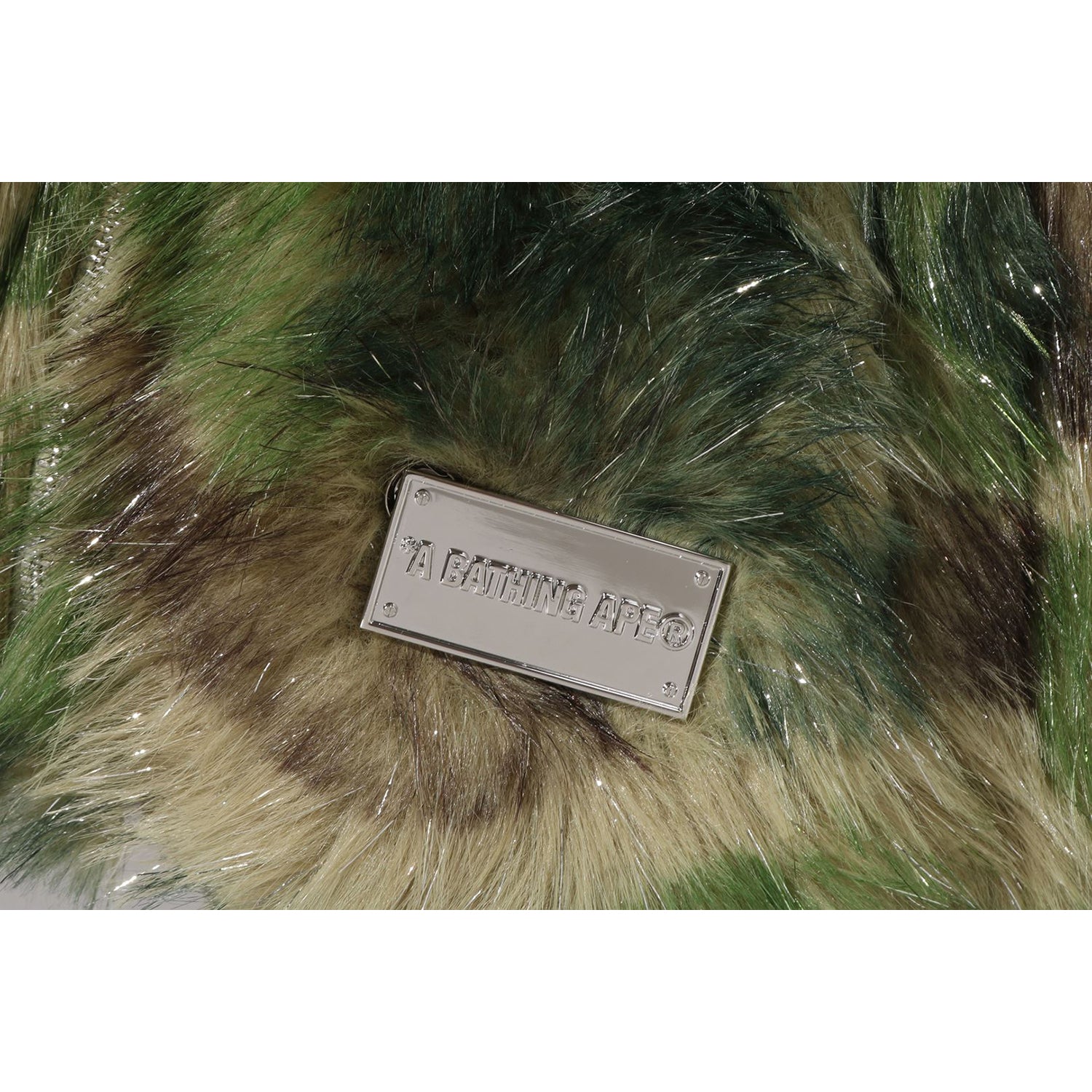ABC CAMO ONE POINT METALLIC LONG FUR JACQUARD DOWN
