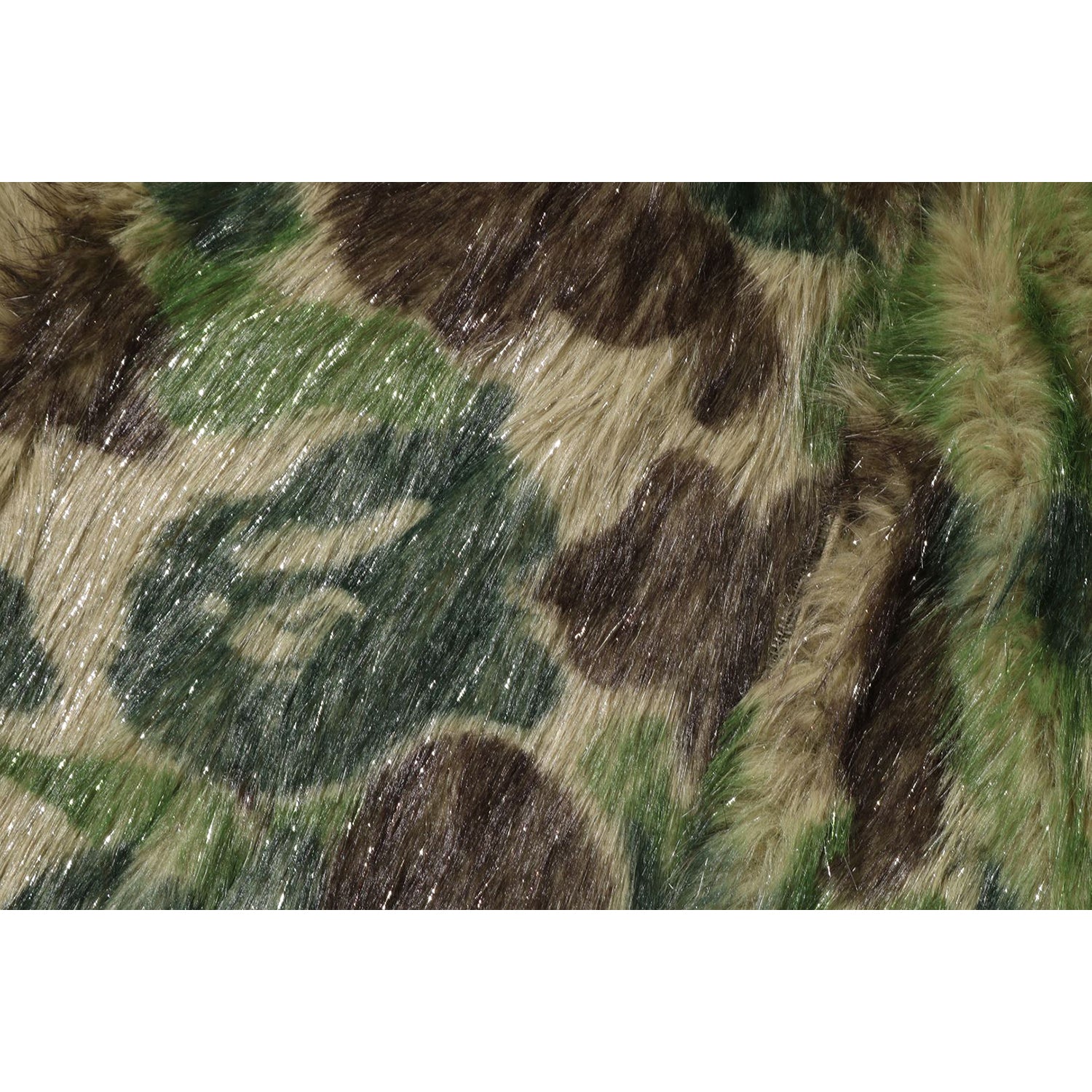 ABC CAMO ONE POINT METALLIC LONG FUR JACQUARD DOWN
