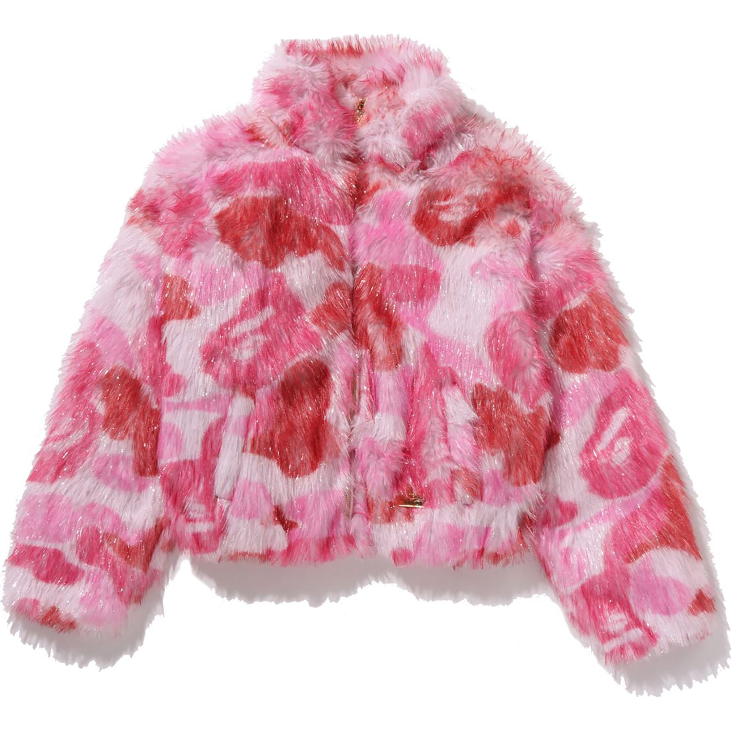 ABC CAMO ONE POINT METALLIC LONG FUR JACQUARD DOWN