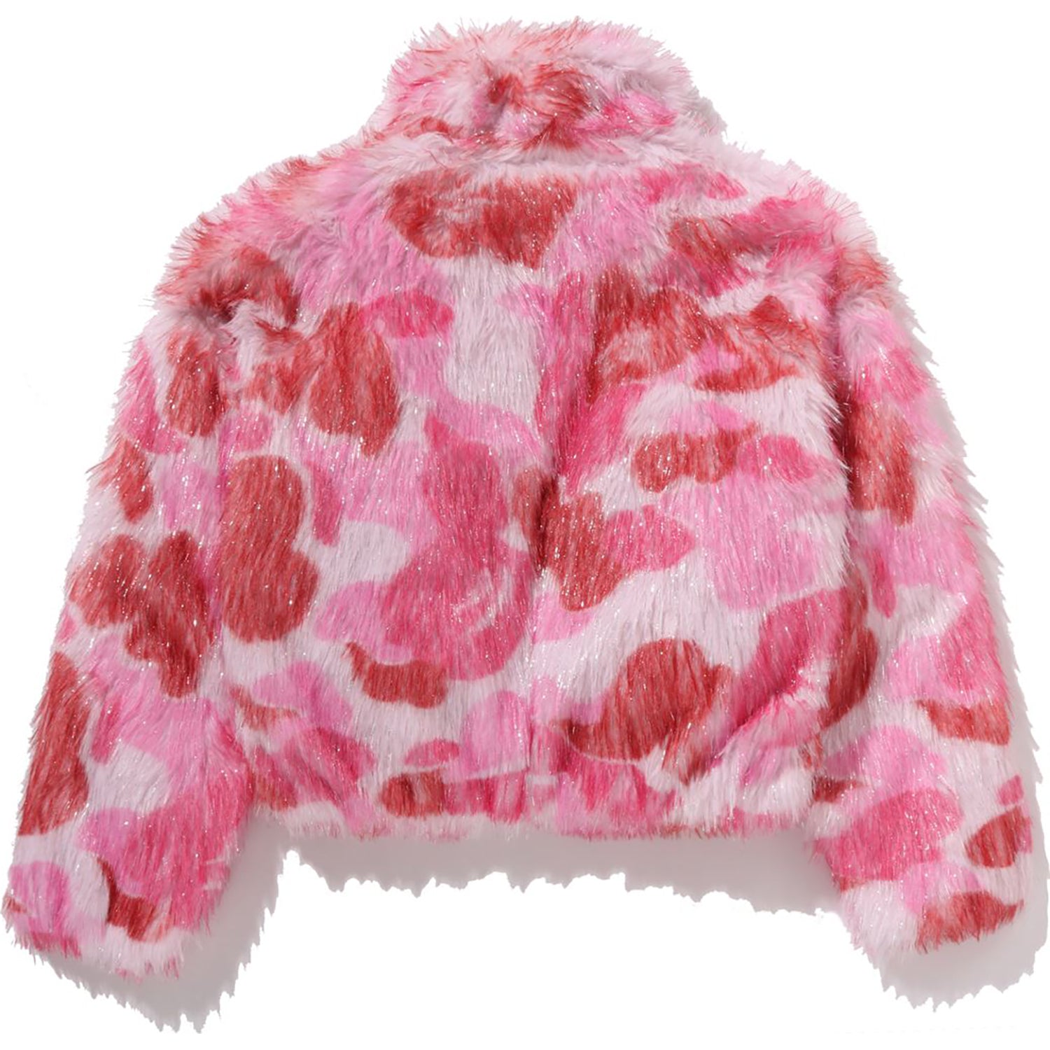 ABC CAMO ONE POINT METALLIC LONG FUR JACQUARD DOWN