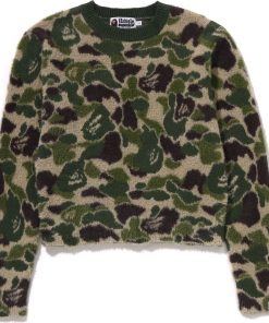 ABC CAMO SHAGGY SWEATER LADIES
