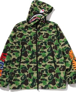 ABC CAMO SHARK HOODIE JACKET MENS