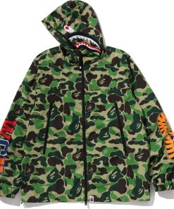 ABC CAMO SHARK HOODIE JACKET MENS