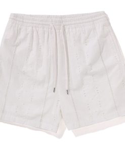 EMBROIDERY RELAXED FIT SHORTS MENS