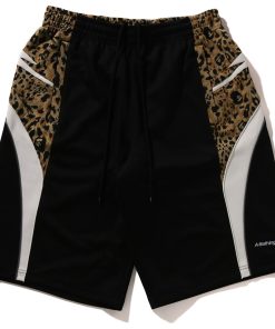 WILD LEOPARD PATTERN KNEE LENGTH OVERSIZED FIT TRA