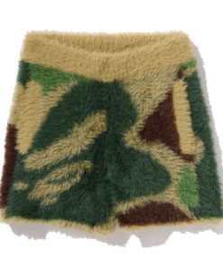 ABC CAMO LONG FUR JACQUARD SHORTS LADIES