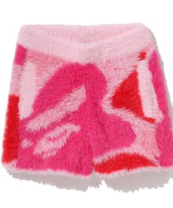 ABC CAMO LONG FUR JACQUARD SHORTS LADIES