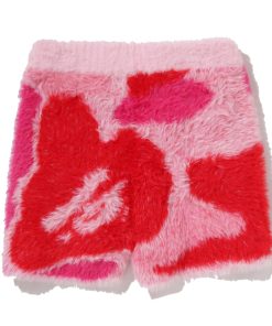 ABC CAMO LONG FUR JACQUARD SHORTS LADIES