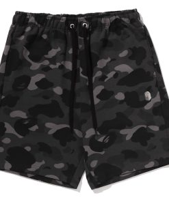 COLOR CAMO METAL APE HEAD RELAXED FIT SWEAT SHORTS
