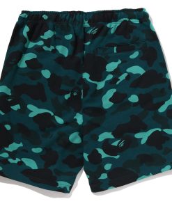 COLOR CAMO METAL APE HEAD RELAXED FIT SWEAT SHORTS
