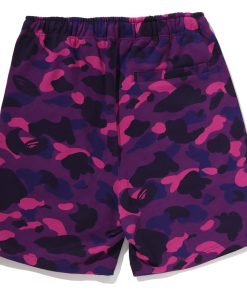 COLOR CAMO METAL APE HEAD RELAXED FIT SWEAT SHORTS