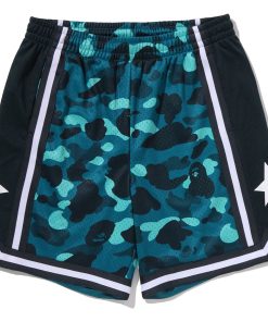 COLOR CAMO MESH RELAXED FIT SHORTS MENS