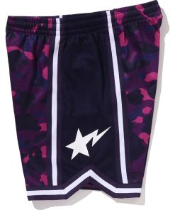 COLOR CAMO MESH RELAXED FIT SHORTS MENS