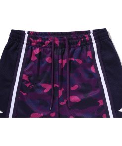 COLOR CAMO MESH RELAXED FIT SHORTS MENS