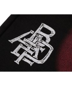 HEAVY WASH HAND DRAW FOOTBALL LOGO RELAXED FIT SWE