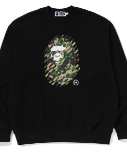 ABC CAMO APE HEAD RELAXED FIT CREWNECK SWEATSHIRT 