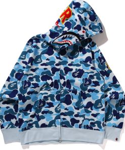 ABC CAMO SHARK FULL ZIP HOODIE MENS
