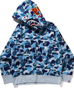 ABC CAMO SHARK FULL ZIP HOODIE MENS