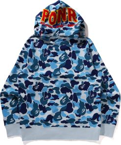 ABC CAMO SHARK FULL ZIP HOODIE MENS