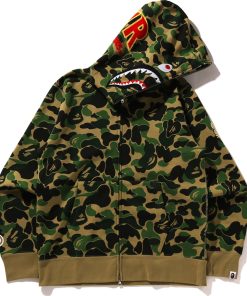 ABC CAMO SHARK FULL ZIP HOODIE MENS