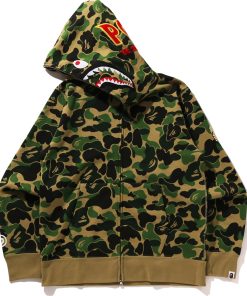 ABC CAMO SHARK FULL ZIP HOODIE MENS