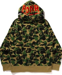 ABC CAMO SHARK FULL ZIP HOODIE MENS