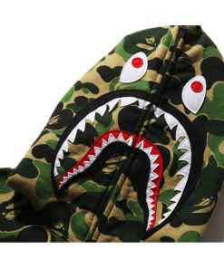 ABC CAMO SHARK FULL ZIP HOODIE MENS