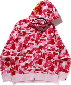 ABC CAMO SHARK FULL ZIP HOODIE MENS