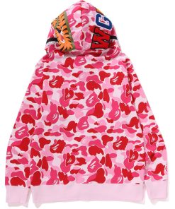 ABC CAMO CRYSTAL STONE SHARK FULL ZIP HOODIE MENS