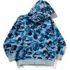 ABC CAMO POLYESTER RELAXED FIT SHARK FULL ZIP HOOD