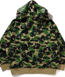 ABC CAMO POLYESTER RELAXED FIT SHARK FULL ZIP HOOD