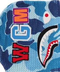 ABC CAMO CROCHET RELAXED FIT SHARK FULL ZIP HOODIE