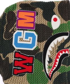 ABC CAMO CROCHET RELAXED FIT SHARK FULL ZIP HOODIE