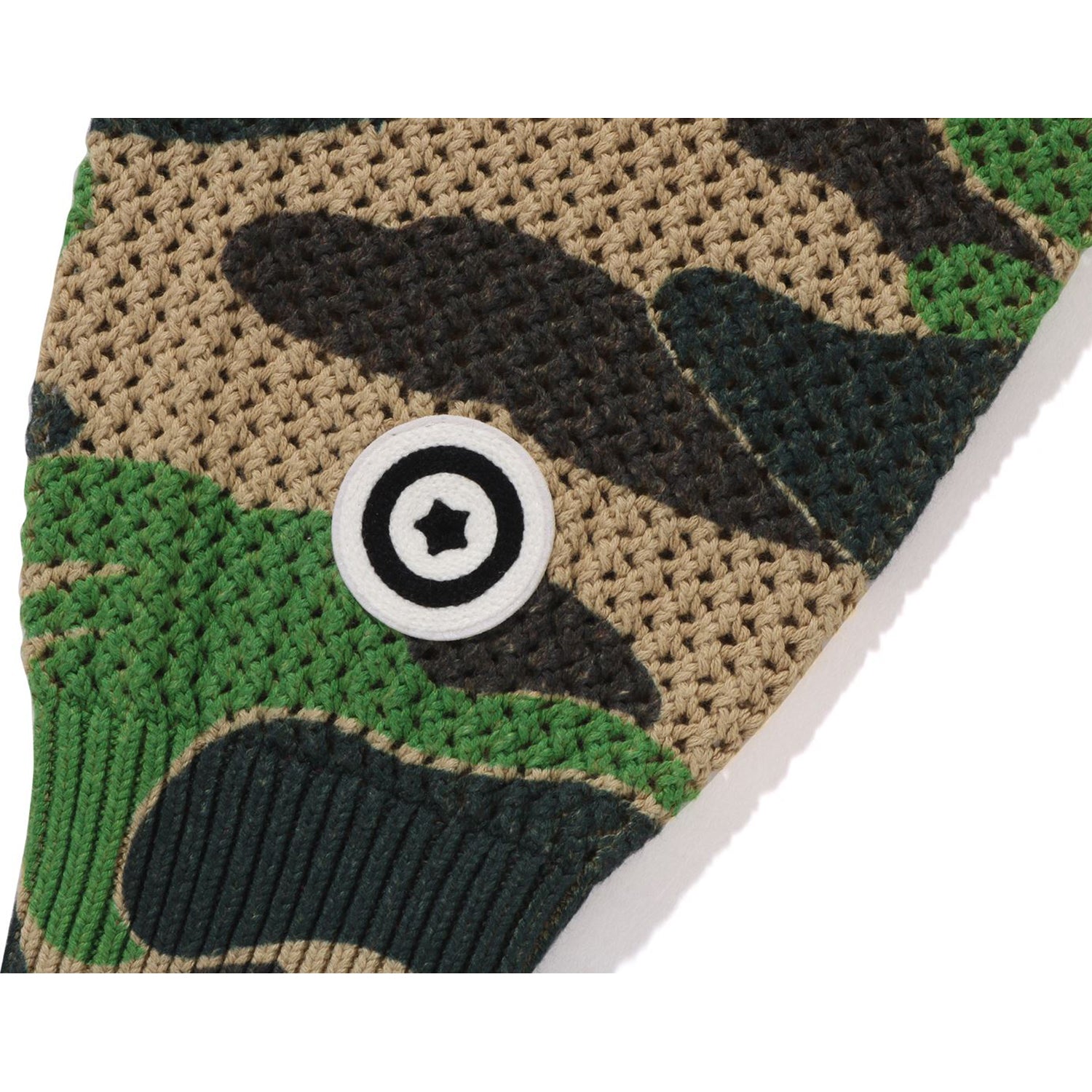 ABC CAMO CROCHET RELAXED FIT SHARK FULL ZIP HOODIE