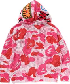 ABC CAMO CROCHET RELAXED FIT SHARK FULL ZIP HOODIE