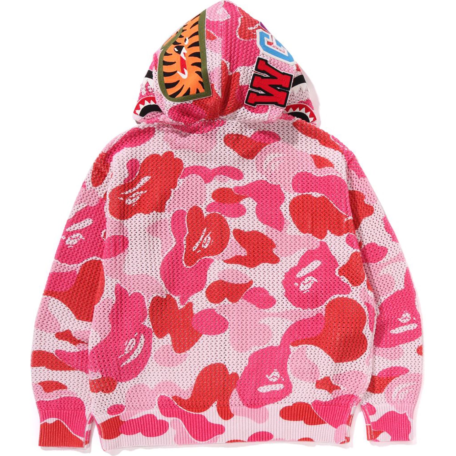 ABC CAMO CROCHET RELAXED FIT SHARK FULL ZIP HOODIE