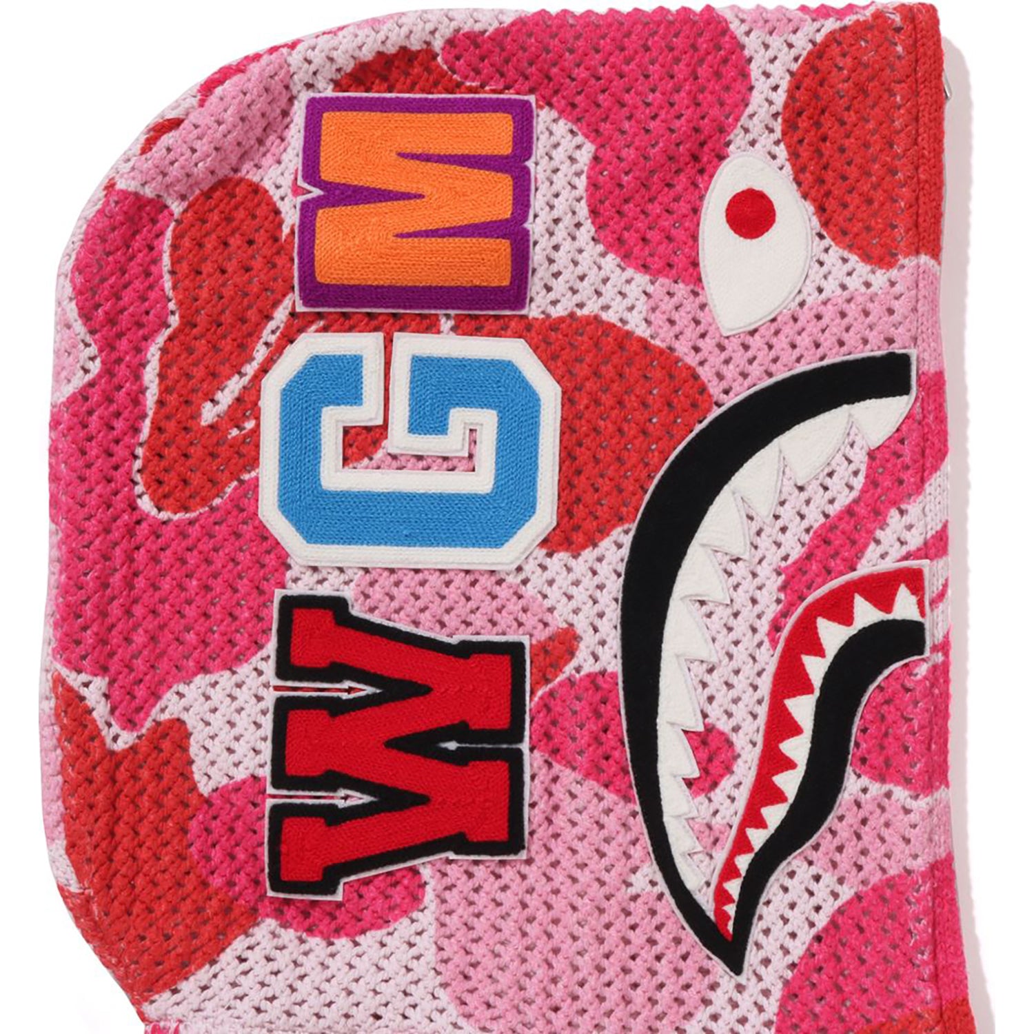 ABC CAMO CROCHET RELAXED FIT SHARK FULL ZIP HOODIE