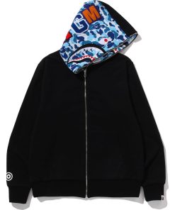 ABC CAMO REVERSIBLE SHARK FULL ZIP HOODIE MENS