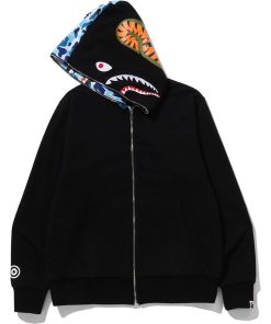 ABC CAMO REVERSIBLE SHARK FULL ZIP HOODIE MENS