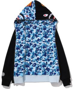 ABC CAMO REVERSIBLE SHARK FULL ZIP HOODIE MENS