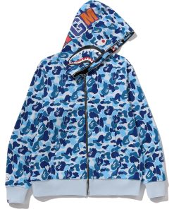 ABC CAMO REVERSIBLE SHARK FULL ZIP HOODIE MENS