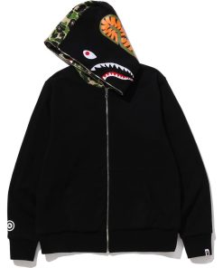 ABC CAMO REVERSIBLE SHARK FULL ZIP HOODIE MENS