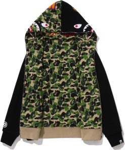 ABC CAMO REVERSIBLE SHARK FULL ZIP HOODIE MENS