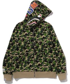 ABC CAMO REVERSIBLE SHARK FULL ZIP HOODIE MENS