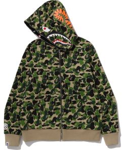 ABC CAMO REVERSIBLE SHARK FULL ZIP HOODIE MENS