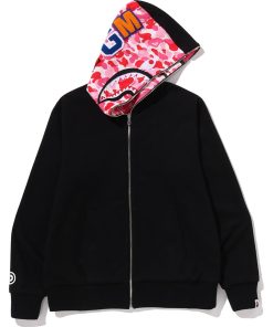 ABC CAMO REVERSIBLE SHARK FULL ZIP HOODIE MENS