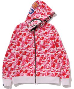 ABC CAMO REVERSIBLE SHARK FULL ZIP HOODIE MENS