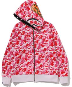 ABC CAMO REVERSIBLE SHARK FULL ZIP HOODIE MENS