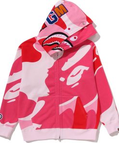 MEGA ABC CAMO DOUBLE SHARK RELAXED FIT FULL ZIP HO